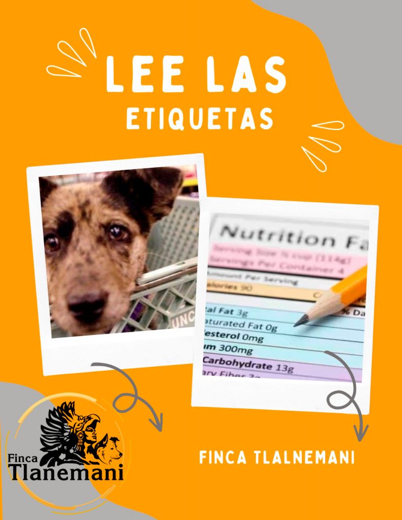 Finca Tlanemani - Como escoger las croquetas de tu perrito - lee las etiquetas